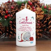 Personalised Me To You My 1st Christmas Pillar Candle Extra Image 2 Preview